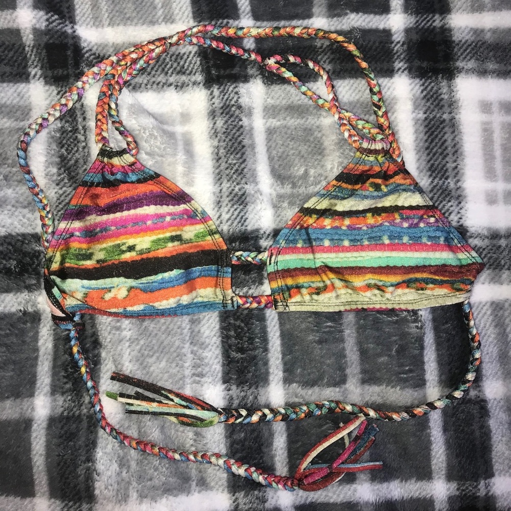 Pakaloha Multicolor Striped Bikini Top